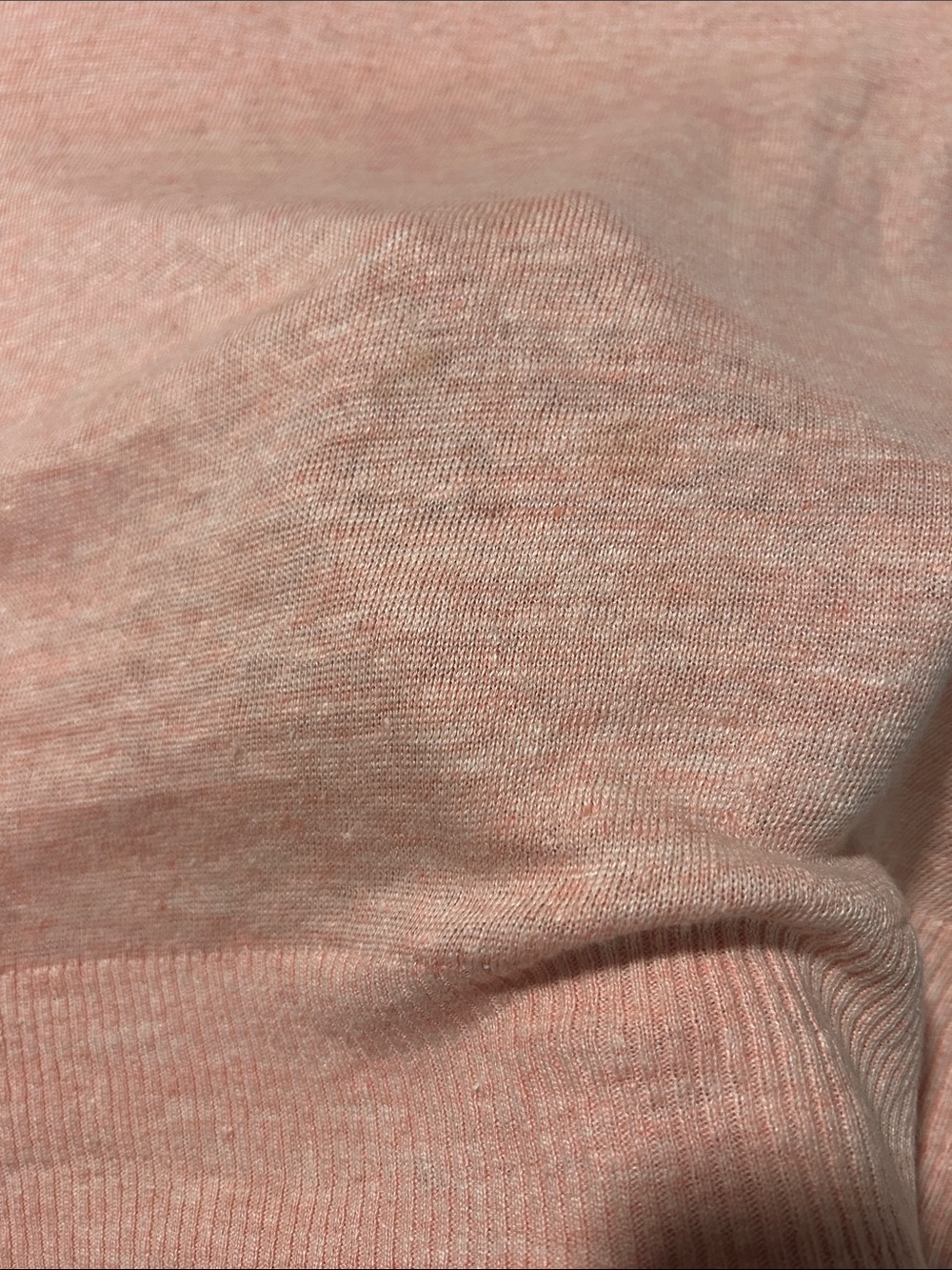 Eileen Fisher 100%Organic Linen Light Pink V-Neck Sweater. Fisherman. Coastal - Picture 6 of 6
